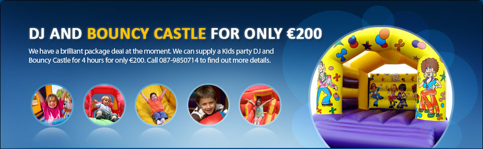 Kids Party DJ, Bouncing Castle Hire Blarney, Karaoke Hire